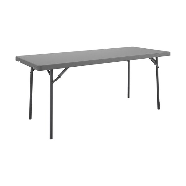 Cosco Home And Office Products Table, Folding, B Mold, 60inWx4inLx29-1/4inH, Gray CSC60525SGY1E - main